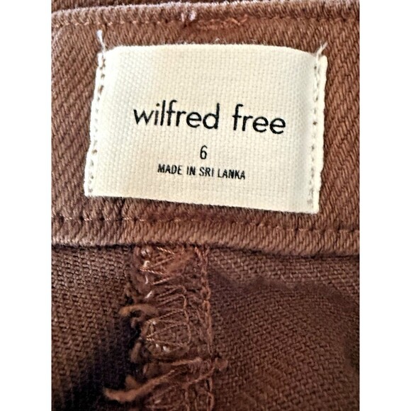 Wilfred Free cargo Utility Pant Mid-Rise Garment  Brown Size 6 Straight Leg - Picture 8 of 13